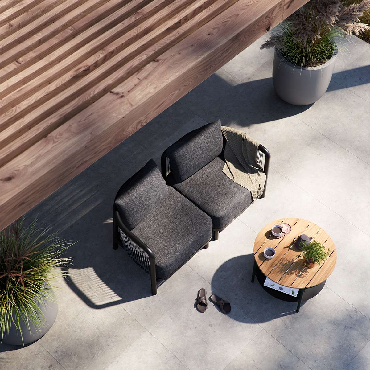 Patio Coffee Table - Ø70 - Billede 6