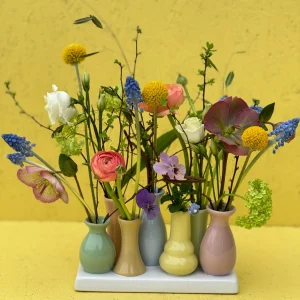 Vaser i flok, Multimix Med Blomster