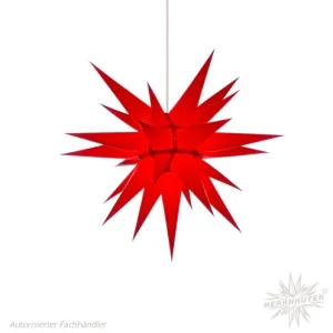 Adventsstjerne rødt papir 60 cm