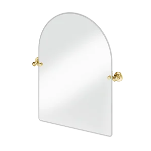 Burlington spegel bågformad 75x55cm med väggfästen