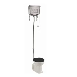 Højskyllende toilet Burlington med aluminiumscisterne