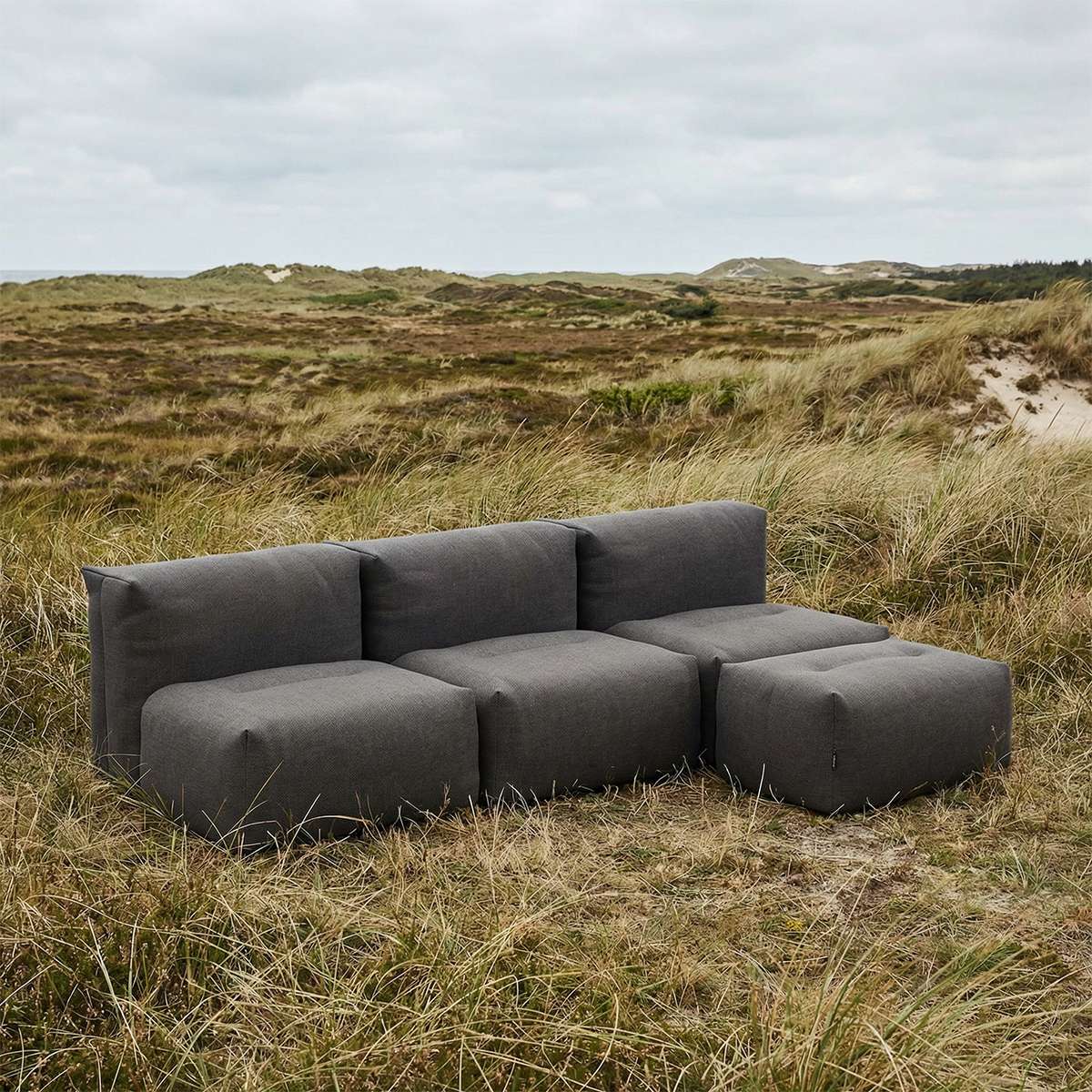 Soft Sofa Outdoor - 3 Seater open w/Pouf - Billede 6