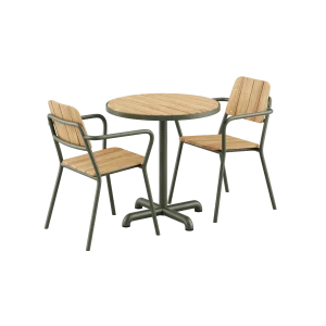 Kirra Cafe Table & 2 Kirra Patio Chair